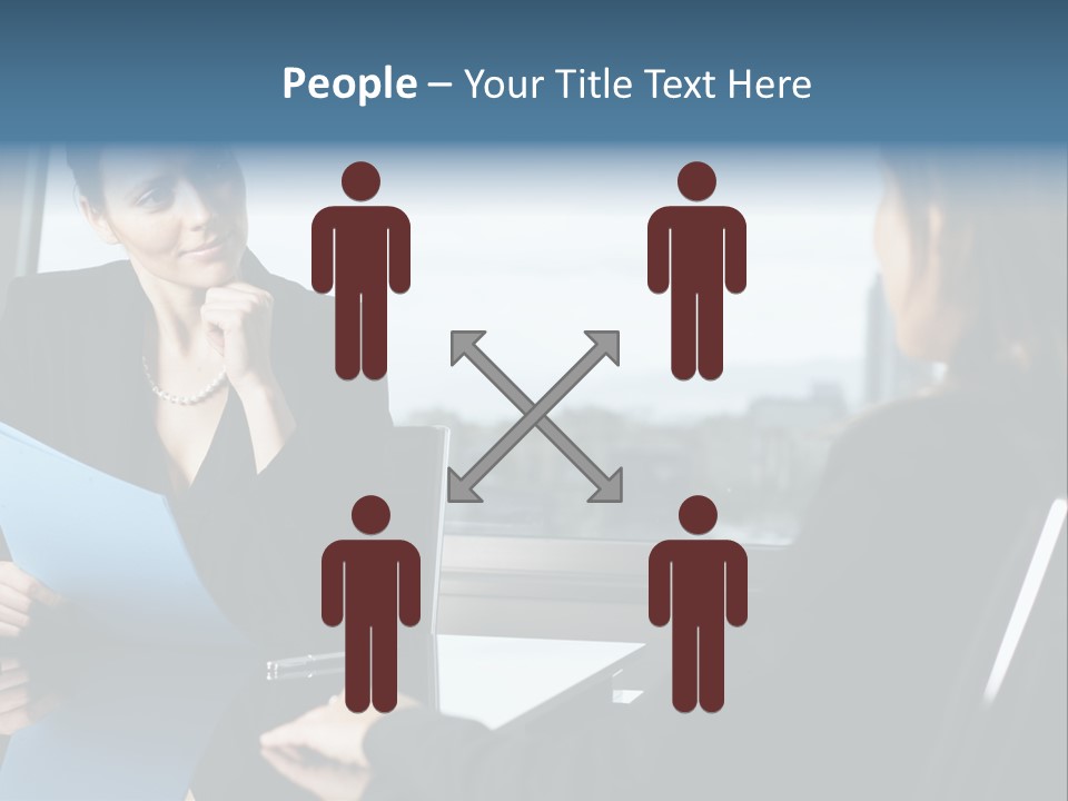 Caucasian View Attractive PowerPoint Template
