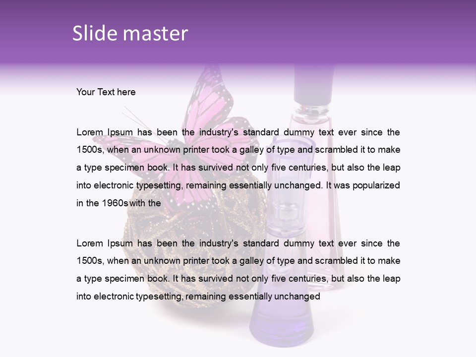 Isolated Woman Sprayer PowerPoint Template