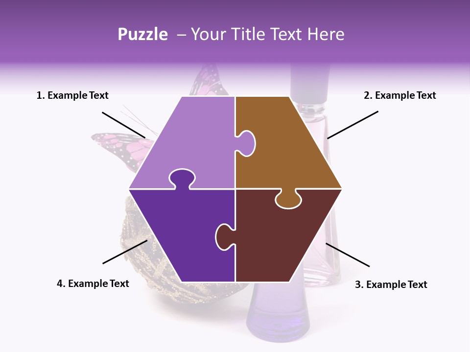 Isolated Woman Sprayer PowerPoint Template