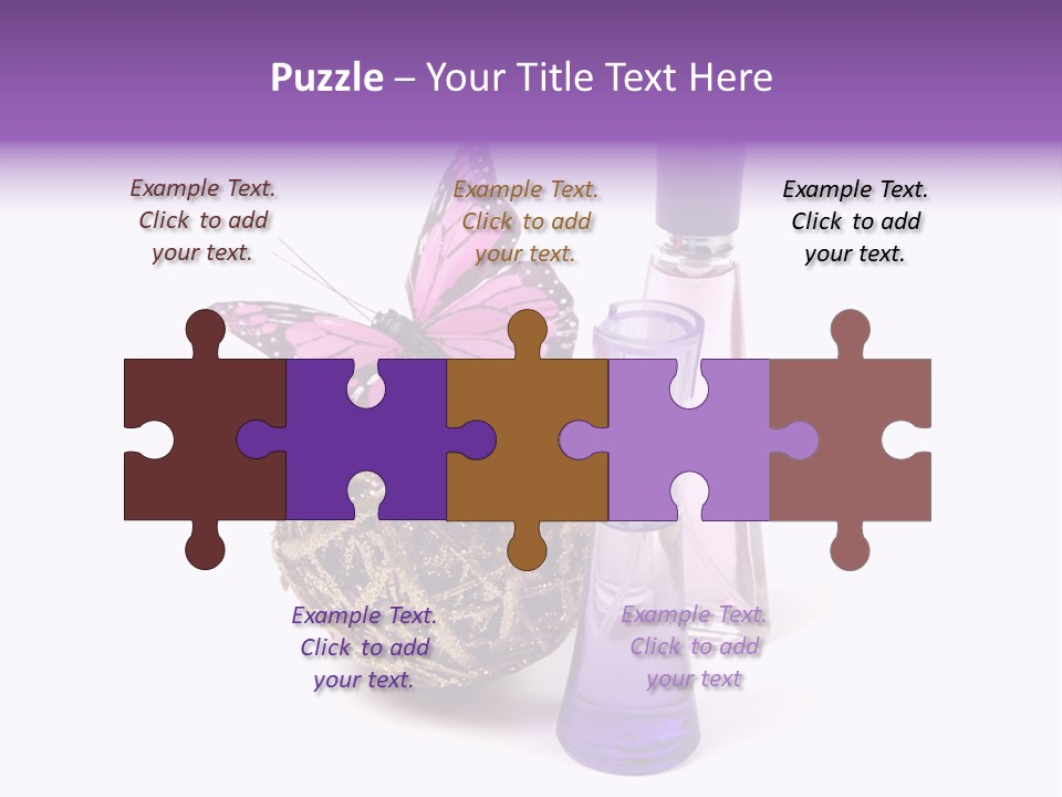 Isolated Woman Sprayer PowerPoint Template