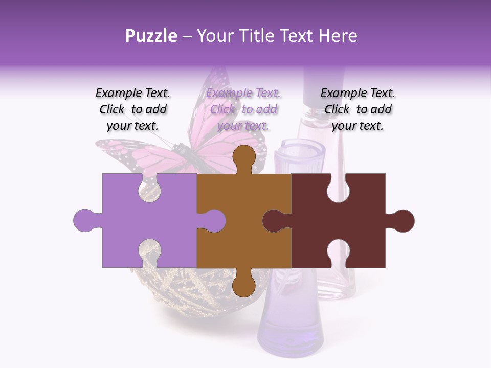 Isolated Woman Sprayer PowerPoint Template