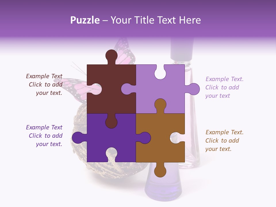 Isolated Woman Sprayer PowerPoint Template