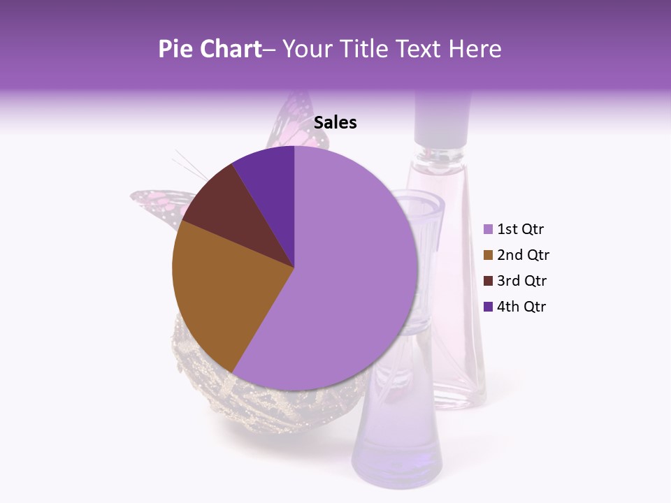 Isolated Woman Sprayer PowerPoint Template