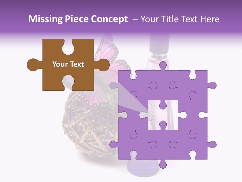 Isolated Woman Sprayer PowerPoint Template