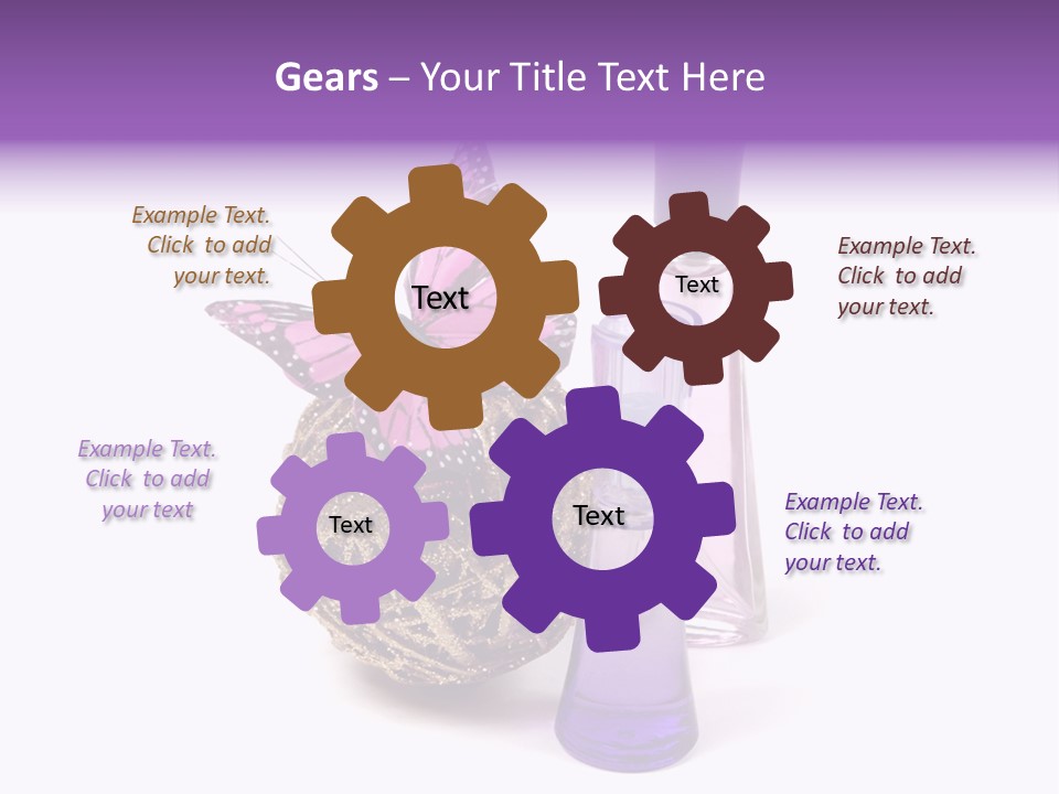 Isolated Woman Sprayer PowerPoint Template