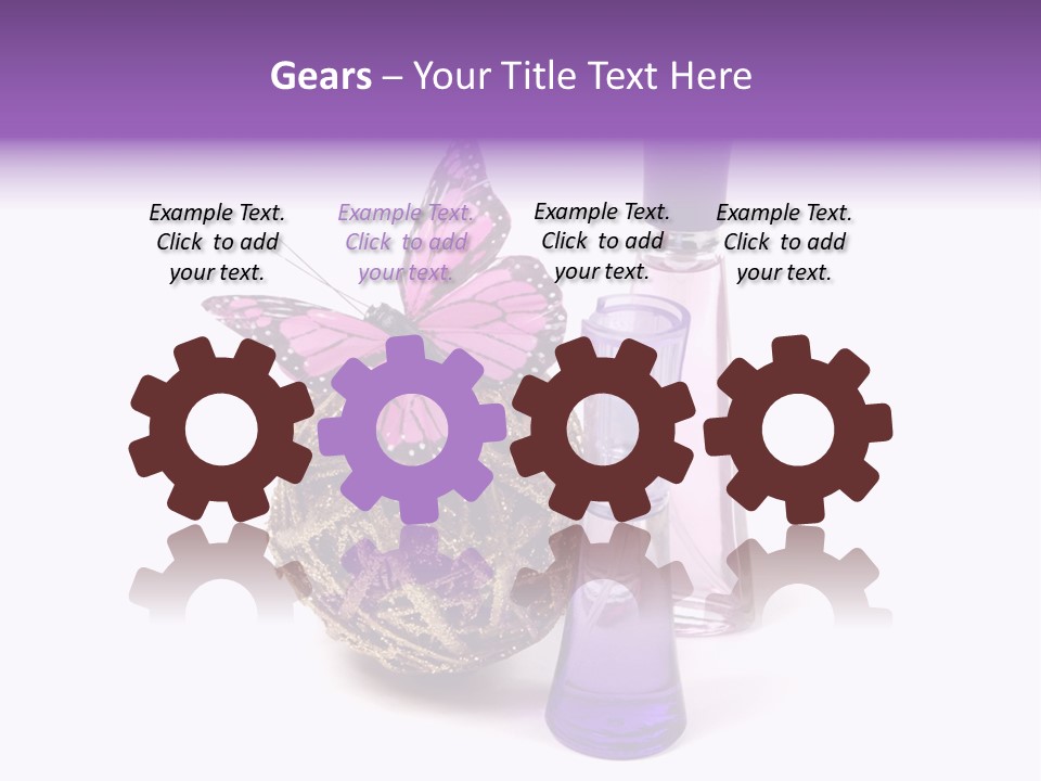 Isolated Woman Sprayer PowerPoint Template