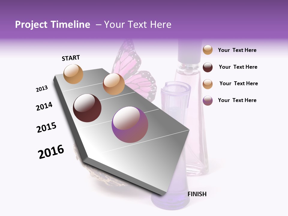 Isolated Woman Sprayer PowerPoint Template