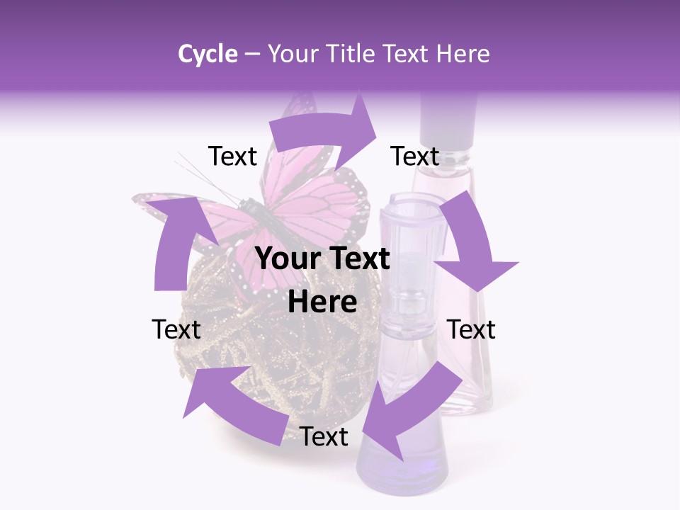 Isolated Woman Sprayer PowerPoint Template