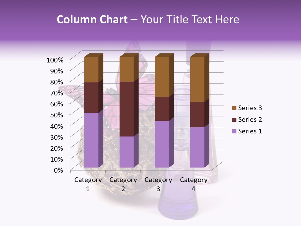 Isolated Woman Sprayer PowerPoint Template