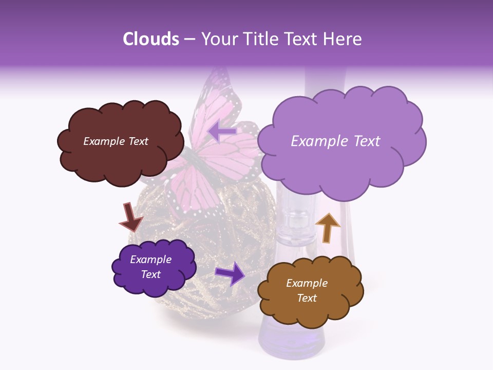 Isolated Woman Sprayer PowerPoint Template