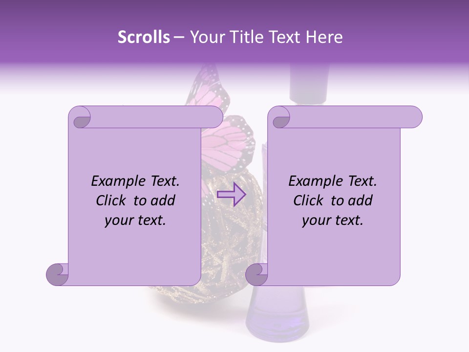 Isolated Woman Sprayer PowerPoint Template