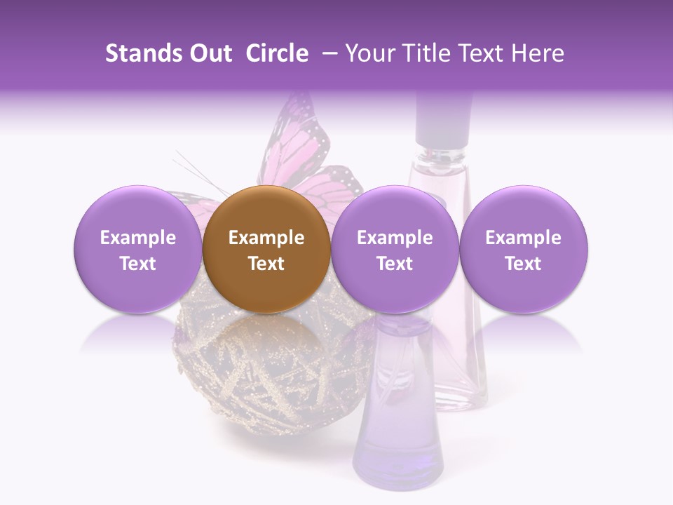 Isolated Woman Sprayer PowerPoint Template