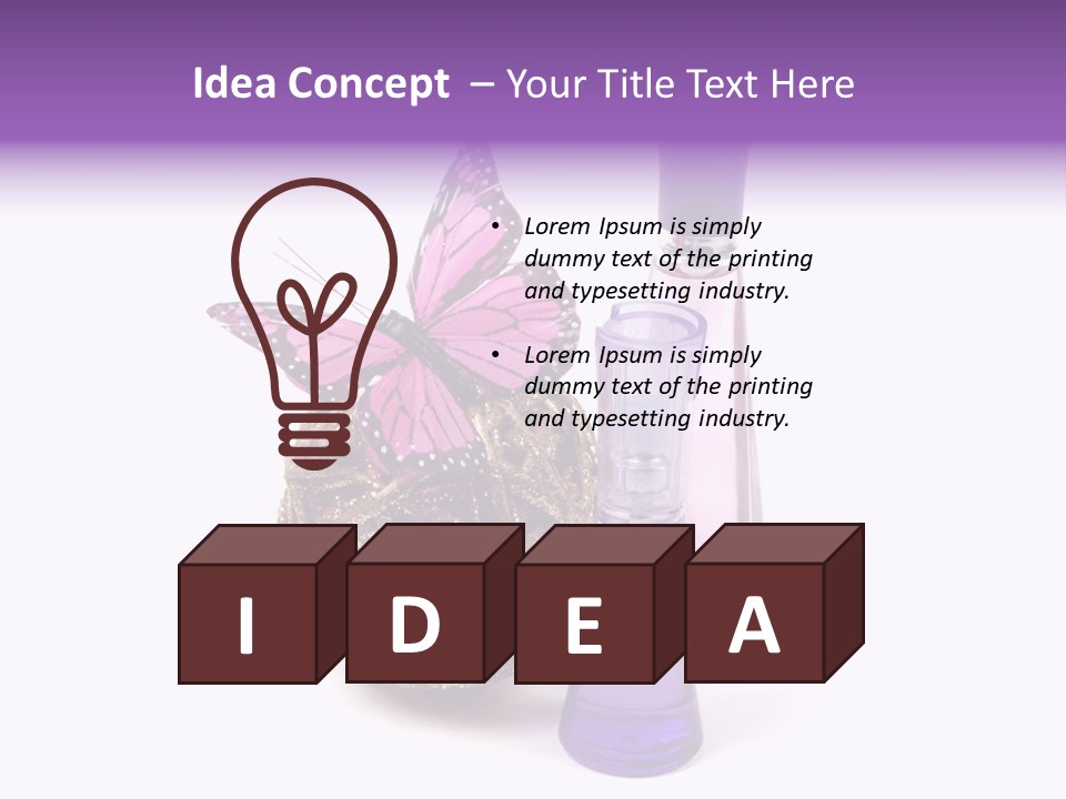 Isolated Woman Sprayer PowerPoint Template