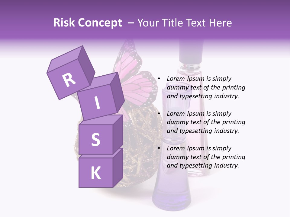 Isolated Woman Sprayer PowerPoint Template