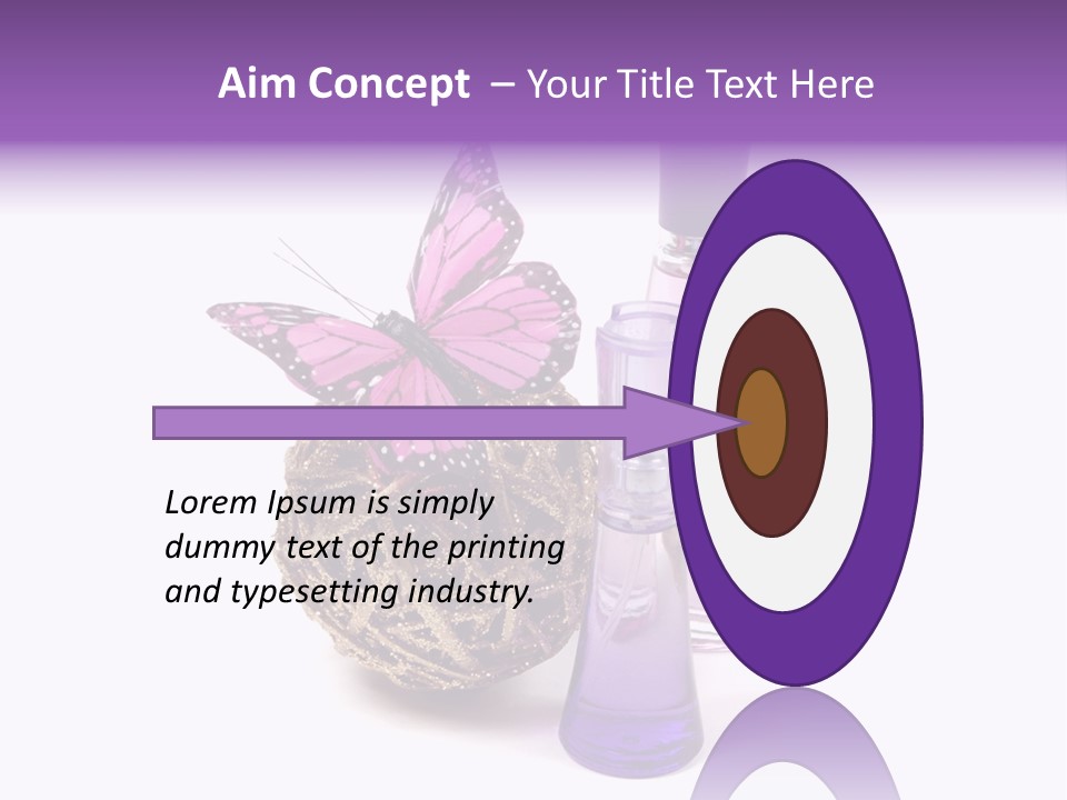 Isolated Woman Sprayer PowerPoint Template