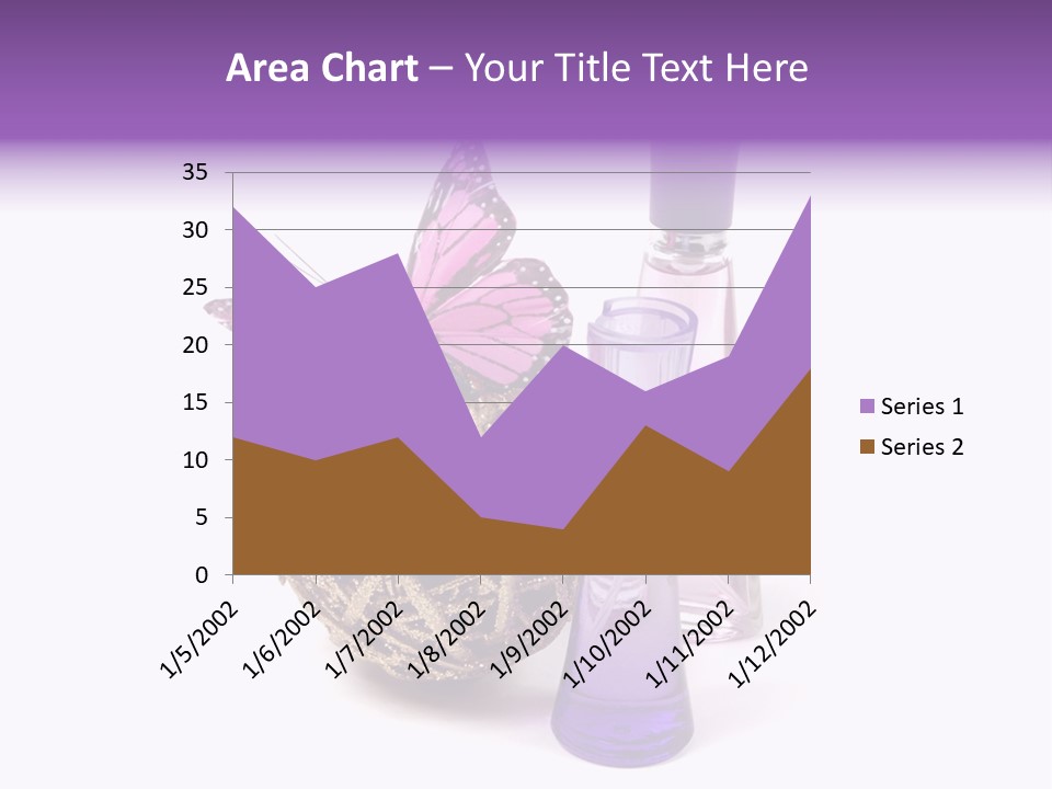 Isolated Woman Sprayer PowerPoint Template