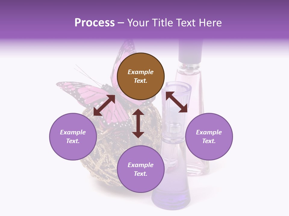 Isolated Woman Sprayer PowerPoint Template