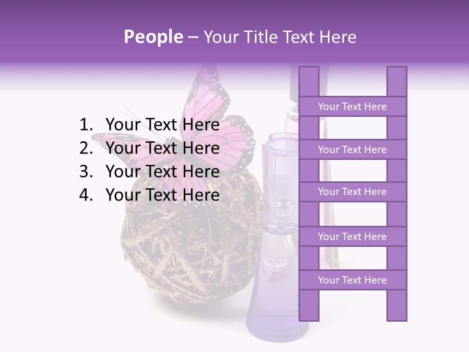 Isolated Woman Sprayer PowerPoint Template