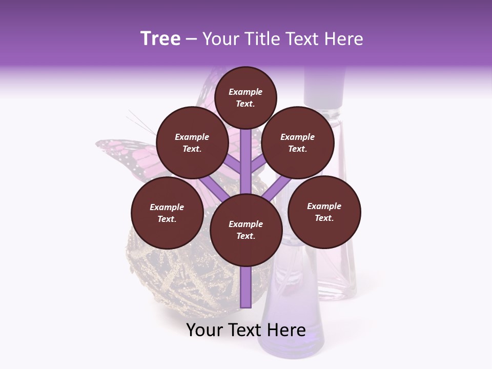 Isolated Woman Sprayer PowerPoint Template