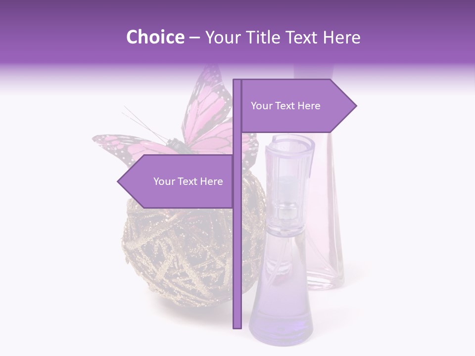 Isolated Woman Sprayer PowerPoint Template