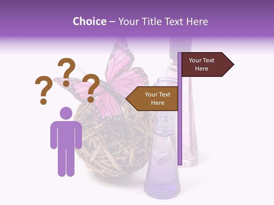 Isolated Woman Sprayer PowerPoint Template