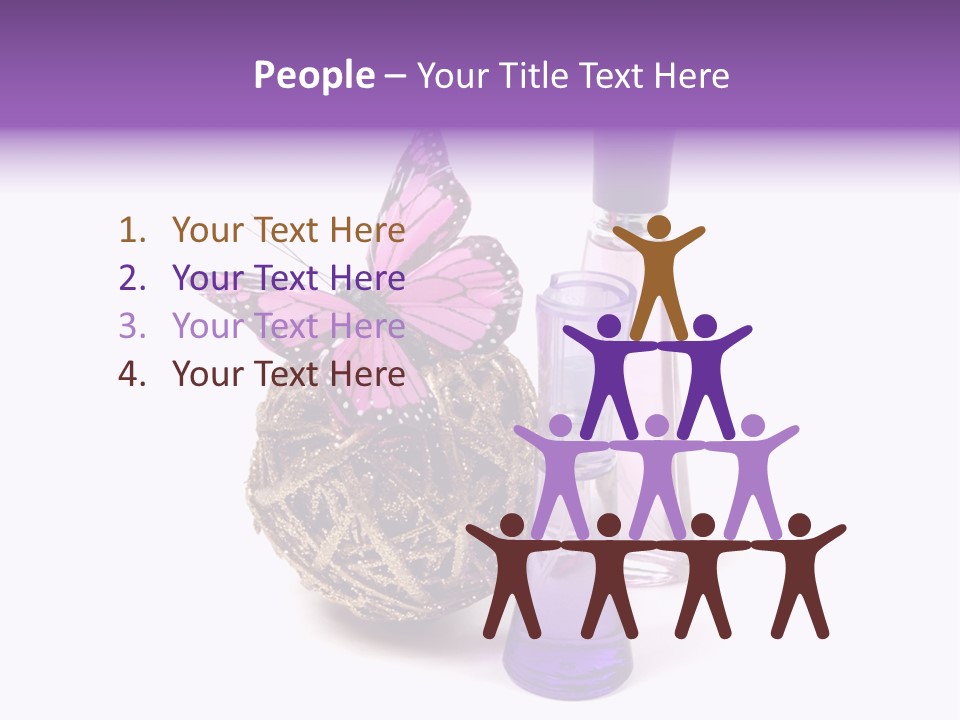 Isolated Woman Sprayer PowerPoint Template