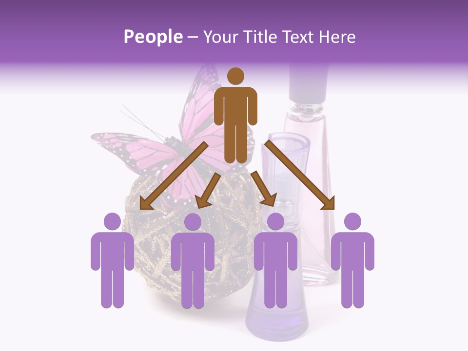 Isolated Woman Sprayer PowerPoint Template