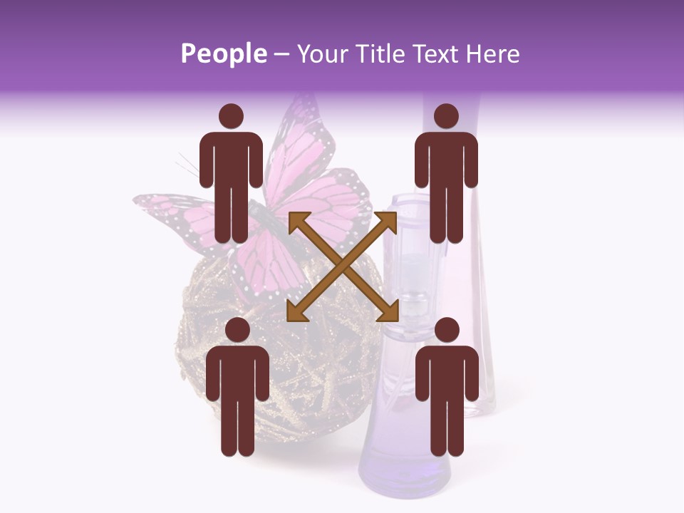 Isolated Woman Sprayer PowerPoint Template