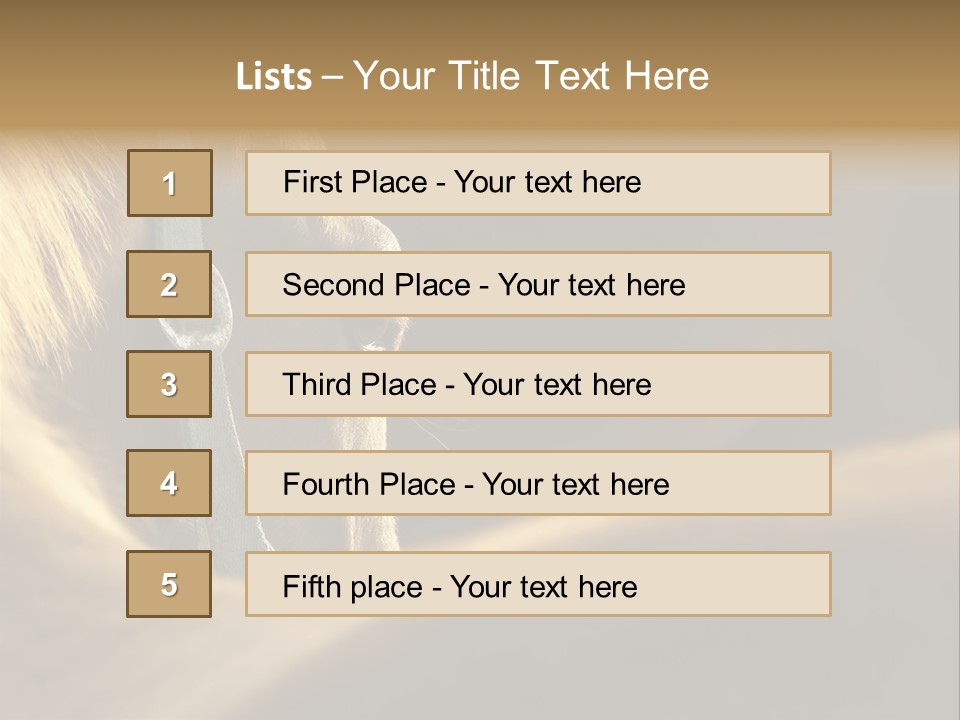 Face Stallion Outdoor PowerPoint Template
