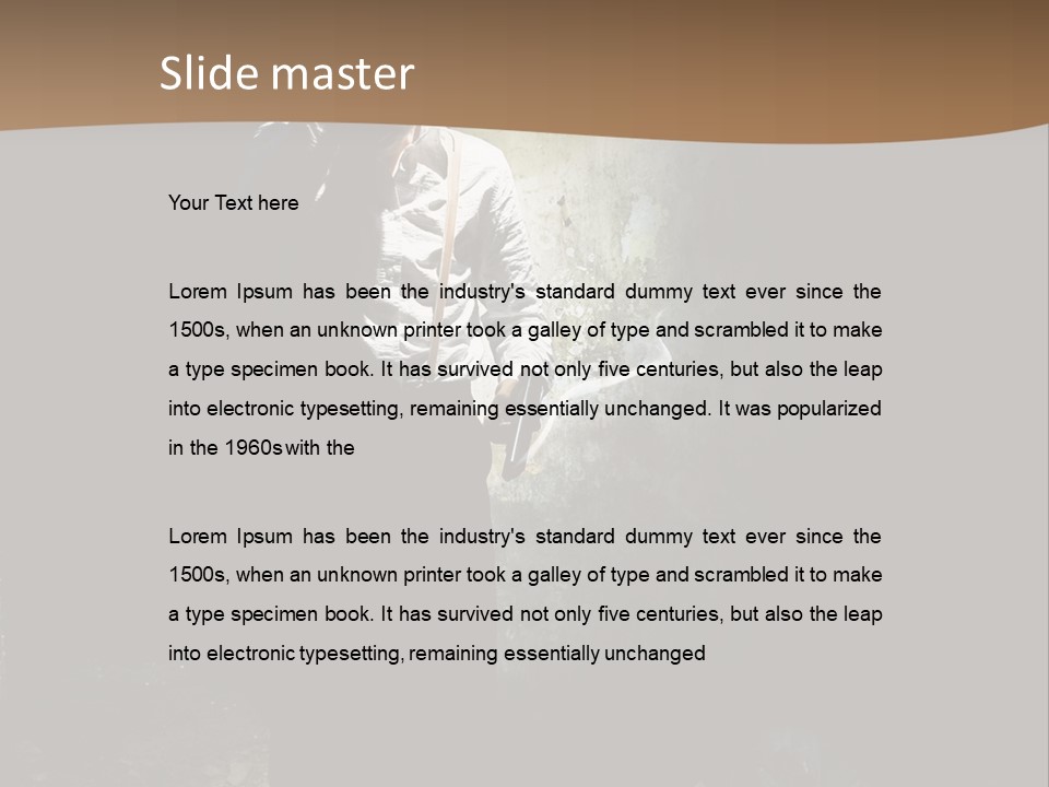 Criminal Pistol Hijacker PowerPoint Template