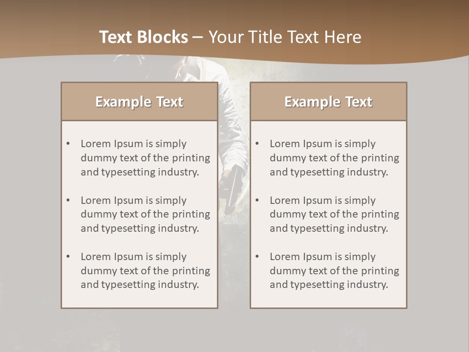 Criminal Pistol Hijacker PowerPoint Template