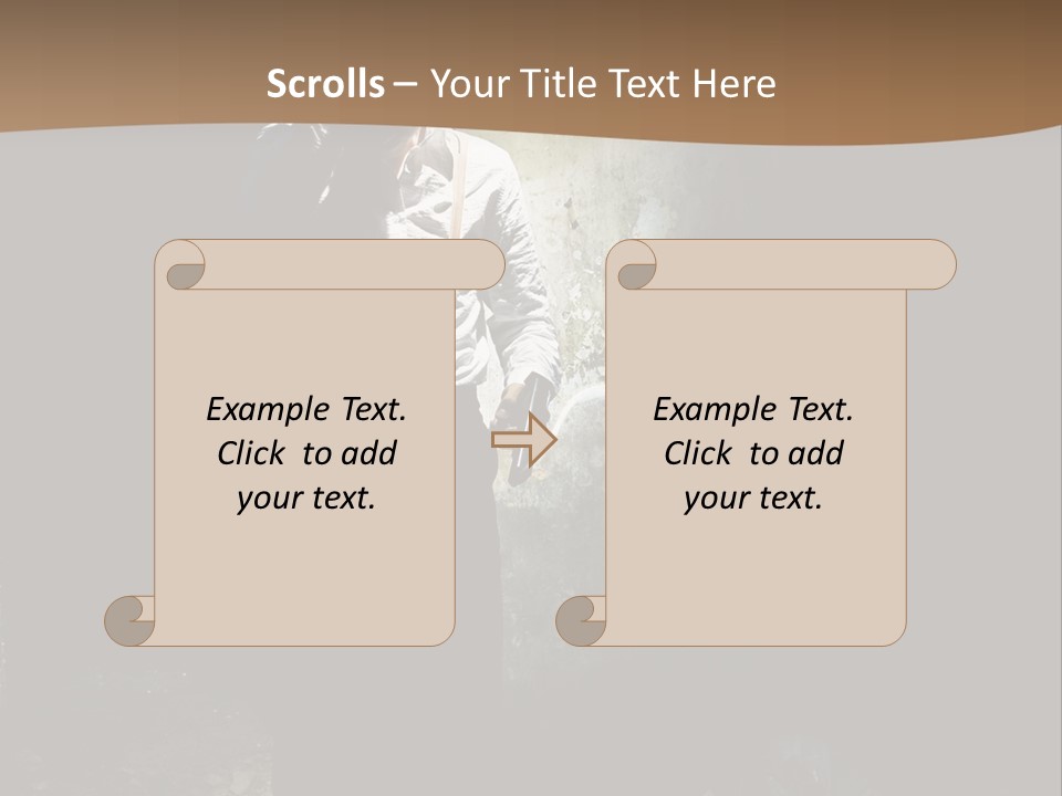 Criminal Pistol Hijacker PowerPoint Template