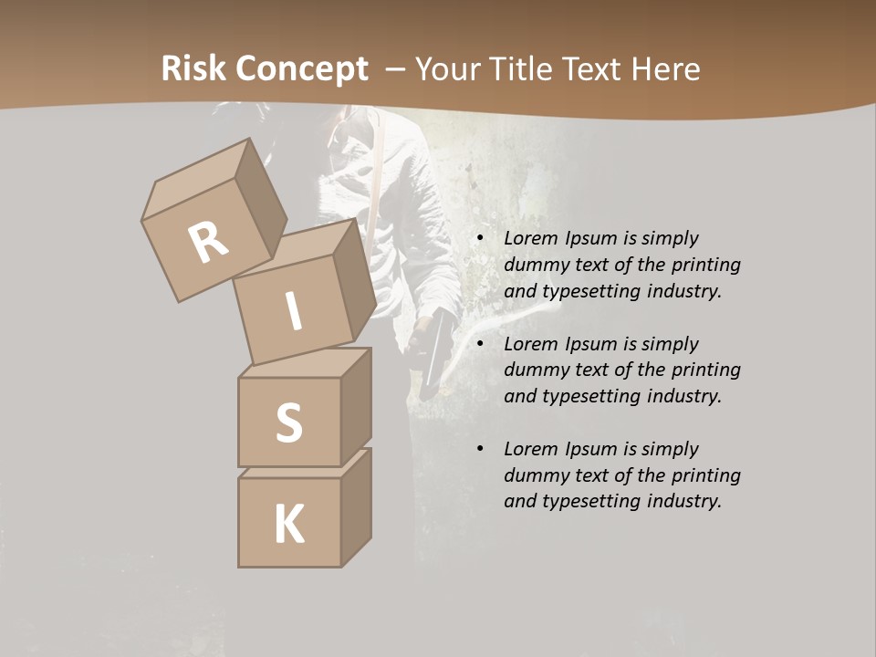 Criminal Pistol Hijacker PowerPoint Template