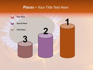 Flaming Oval Flammable PowerPoint Template