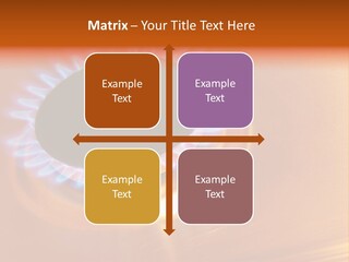 Flaming Oval Flammable PowerPoint Template