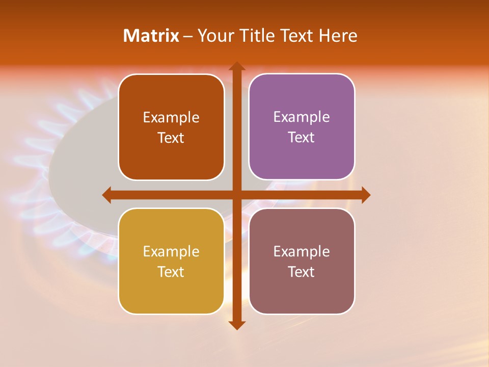 Flaming Oval Flammable PowerPoint Template