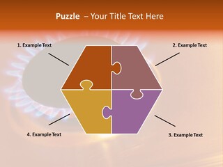 Flaming Oval Flammable PowerPoint Template