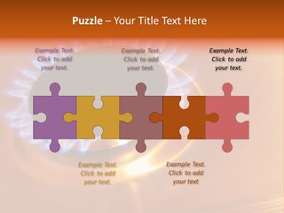 Flaming Oval Flammable PowerPoint Template