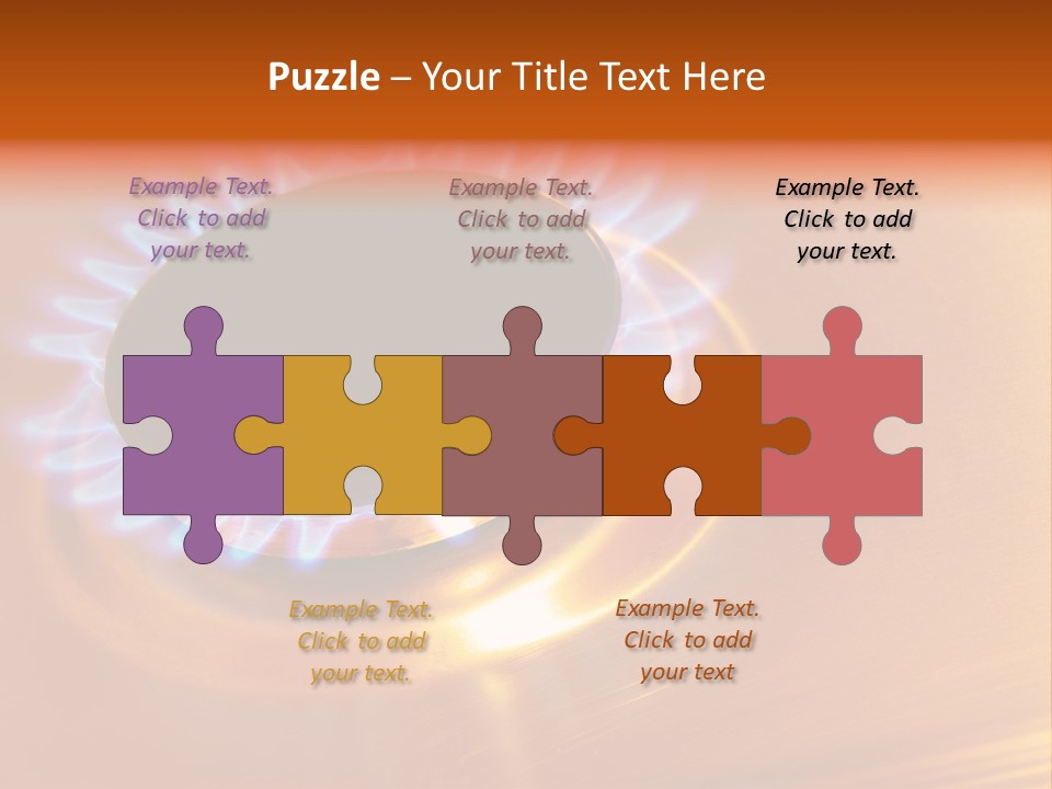 Flaming Oval Flammable PowerPoint Template