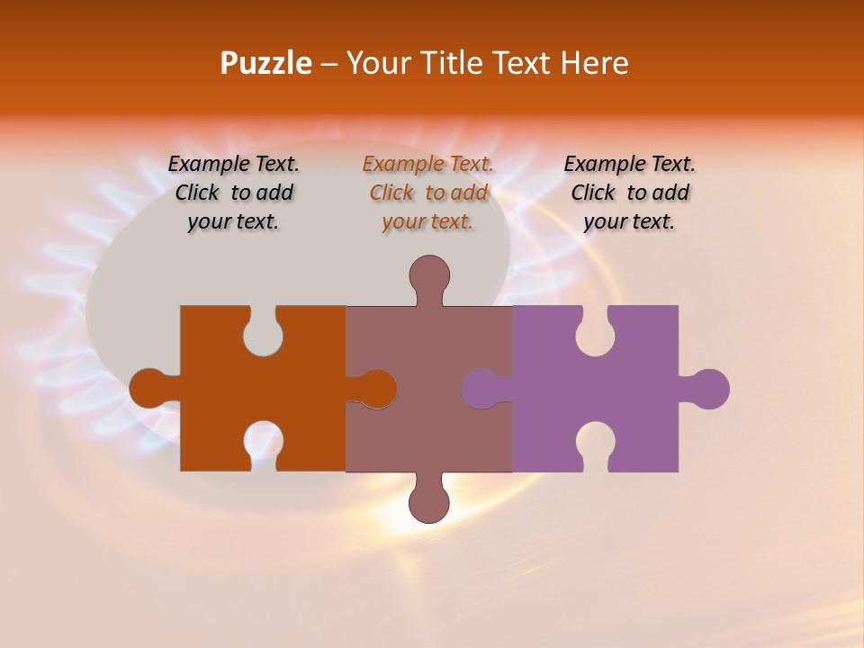 Flaming Oval Flammable PowerPoint Template
