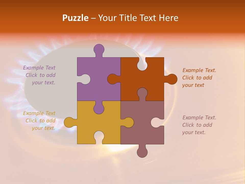 Flaming Oval Flammable PowerPoint Template