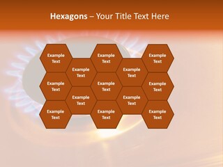 Flaming Oval Flammable PowerPoint Template