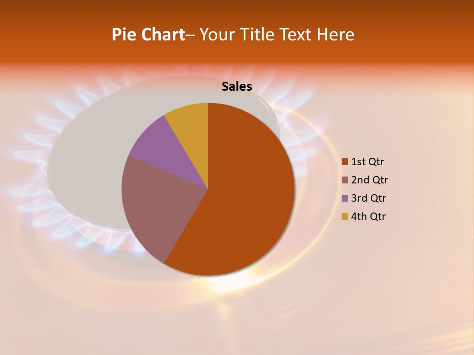 Flaming Oval Flammable PowerPoint Template
