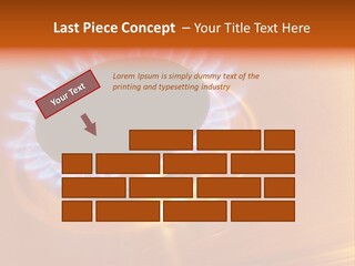 Flaming Oval Flammable PowerPoint Template
