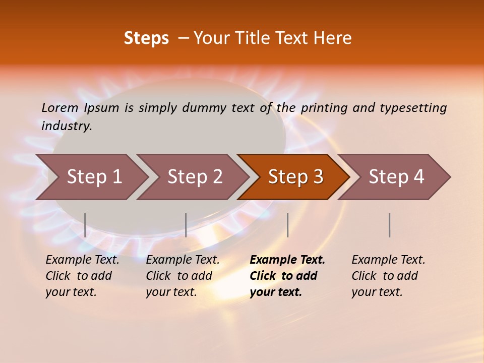 Flaming Oval Flammable PowerPoint Template