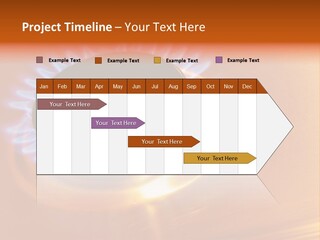 Flaming Oval Flammable PowerPoint Template