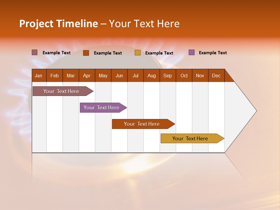 Flaming Oval Flammable PowerPoint Template