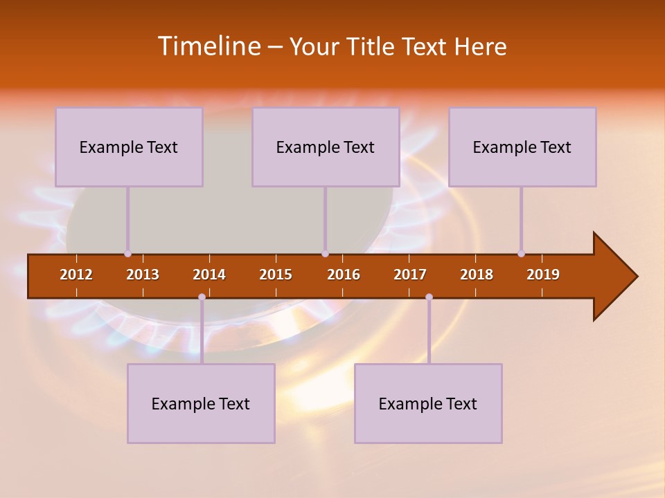 Flaming Oval Flammable PowerPoint Template