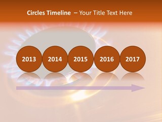 Flaming Oval Flammable PowerPoint Template