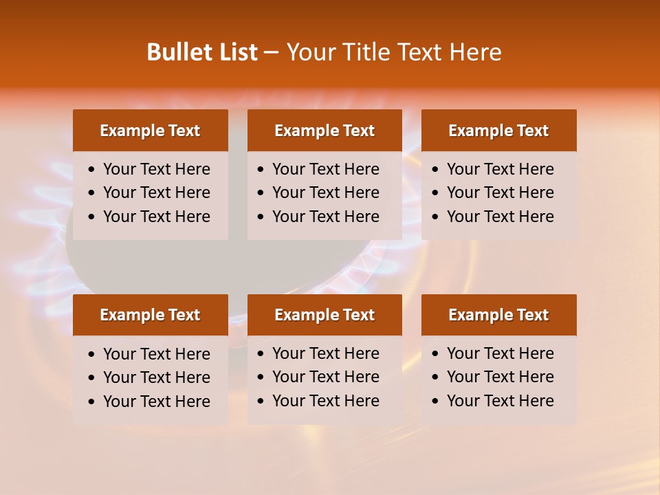 Flaming Oval Flammable PowerPoint Template